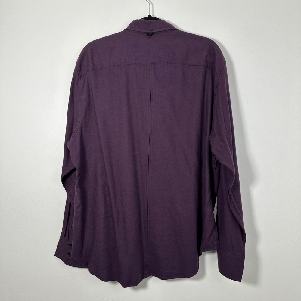 Rag & Bone Men's Fit2 Tomlin Slim-Fit Cotton Shirt XXL Plum Used Great Cond. - Picture 2 of 8